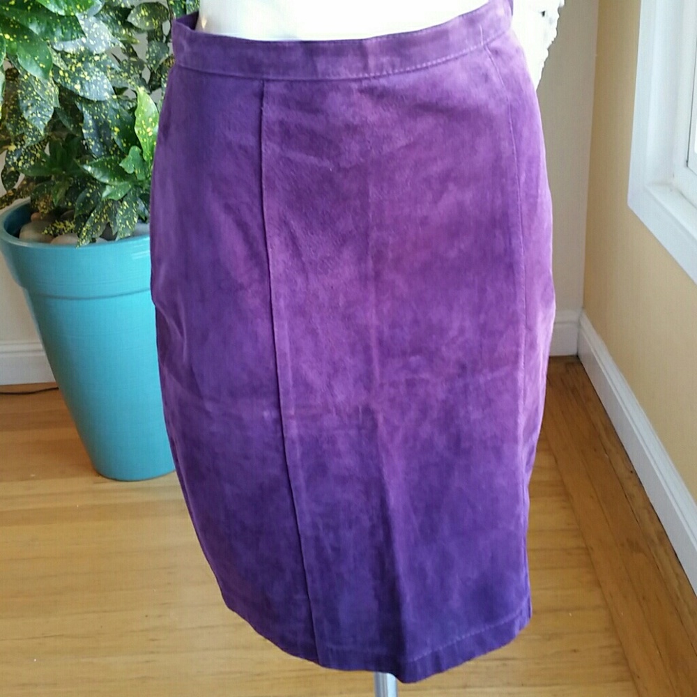 Fox Run Purple suede skirt size 9